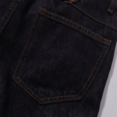 Classic Dark Wash Wide-Leg Denim Jeans