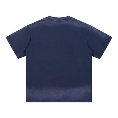 Vintage Wash Baggy Gradient Cotton Tee 260gsm