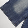 Vintage Washed Distressed Faded Denim Shorts