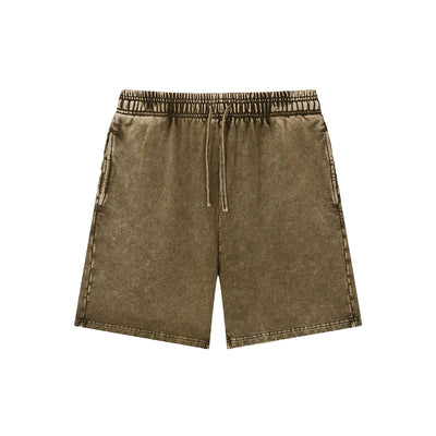 Vintage Washed Relaxed Fit Casual Sweat Shorts