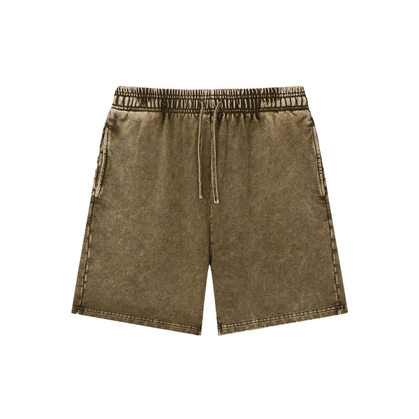 Vintage Washed Relaxed Fit Casual Sweat Shorts