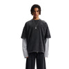 Layered Sleeve Two-Tone Oversized Streetwear T-Shirt