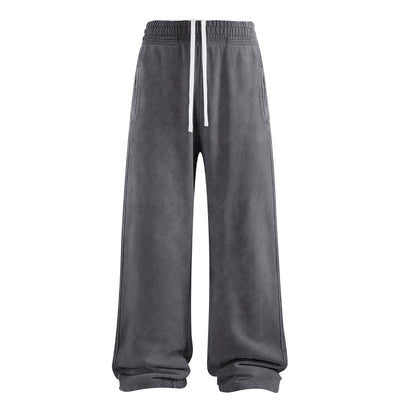 Sweatpants Washed Wide-Leg Vintage Streetwear Joggers