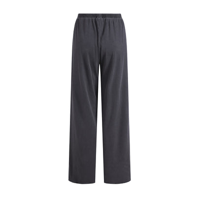 Women's Relaxed Straight Leg Ribbed Trousers