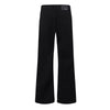Slim Fit Solid Black Flared Denim Pants