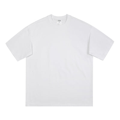 Crew Neck Solid Color Cotton Tee 250gsm