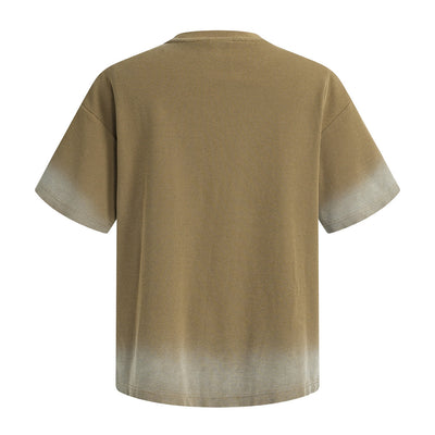 Gradient Fade Oversized Pocket Streetwear Tee
