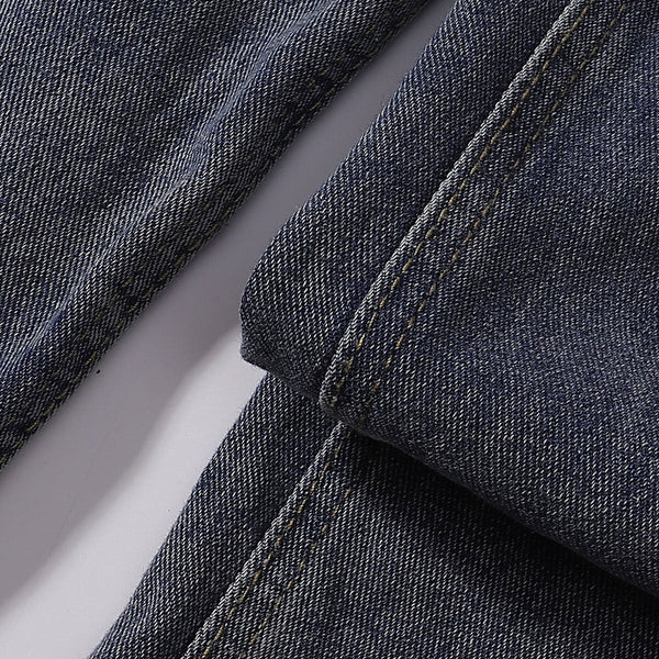 Leopard Star Patch Wide-Leg Denim Jeans