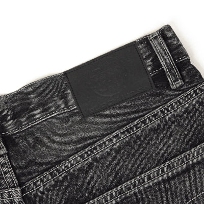 Vintage Black Wrinkle Wash Baggy Jeans