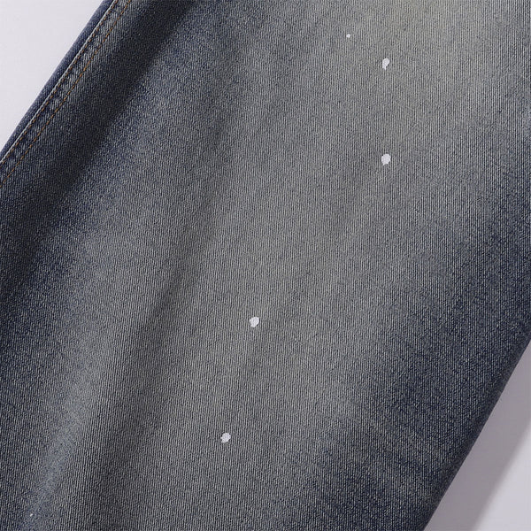 Splatter Wash Distressed Wide Leg Jeans