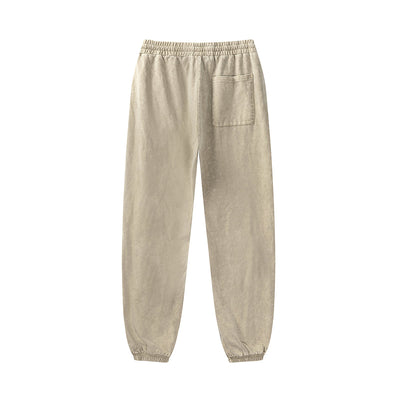 Men's Washed Faded Relaxed Joggers