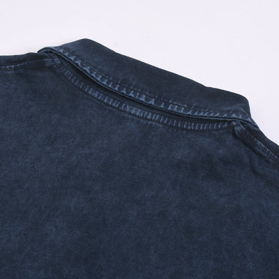 Stone-Washed Cotton Polo Shirt 310gsm