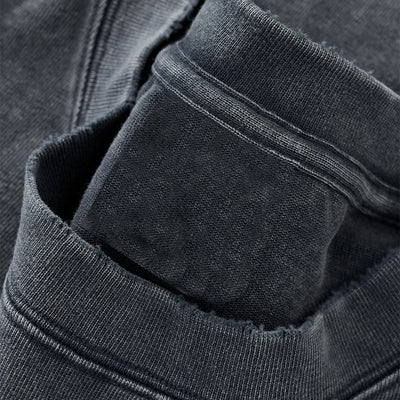 Distressed Oversized Raw Hem Tee