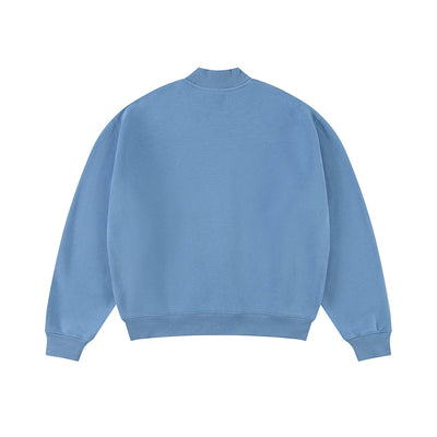 Soft Fleece Mock Neck Pullover Sweatshirt