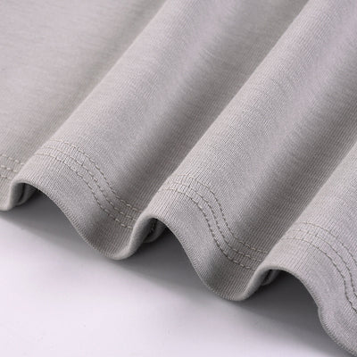 Solid-Color V-Neck Cotton T-Shirt 6.45oz