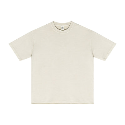 Heavyweight Washed Raw Edge Tee 275gsm