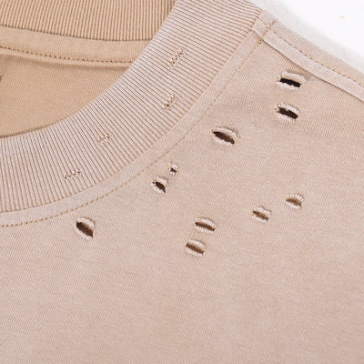 Destroyed Wash Long Sleeve Shirt