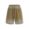 Ombre Color Drawstring Casual Lounge Elastic Waist Shorts