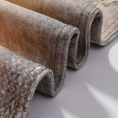 Streetwear Printed Straight Leg Jeans