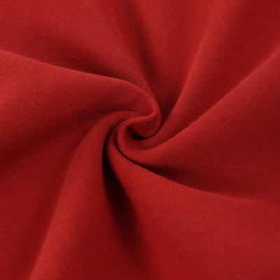 Elastic Drawstring Waist Fleece Jogger Pants