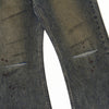 Vintage Wash Ripped Knee Loose Jeans