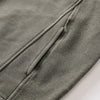 Stand Collar Panel Detail Washed Zip Up Sweatshirt