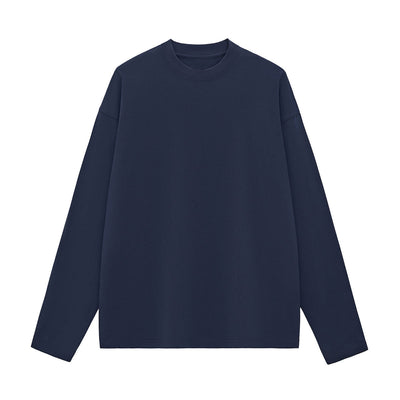Solid Long-Sleeve Cotton T-Shirt 8.1oz