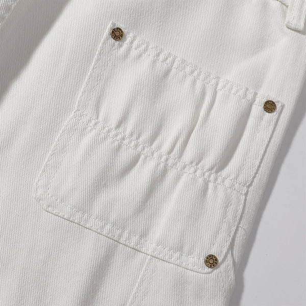 Zipper Hem Slight Flared Leg Cargo Pants