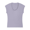 Classic Scoop-Neck Ribbed Sleeveless Top 7.5oz