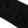Distressed Black Ripped Flared Jeans