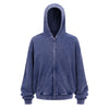 Double Yarn Vintage Washed Zippered Comfort Hoodie