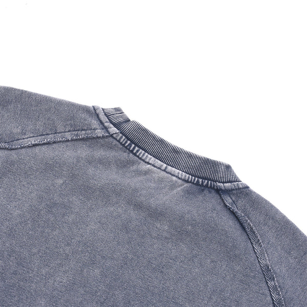 Heavy Washed Wax-Dyed High Street Raglan Tee