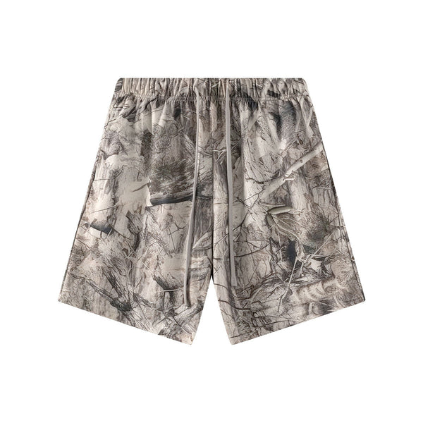 Vintage Camo Quick Dry Loose Fit Casual Shorts