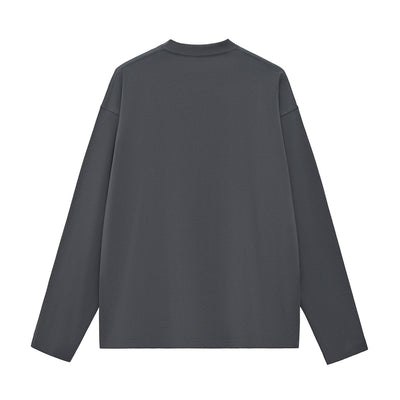 Solid Long-Sleeve Cotton T-Shirt 8.1oz