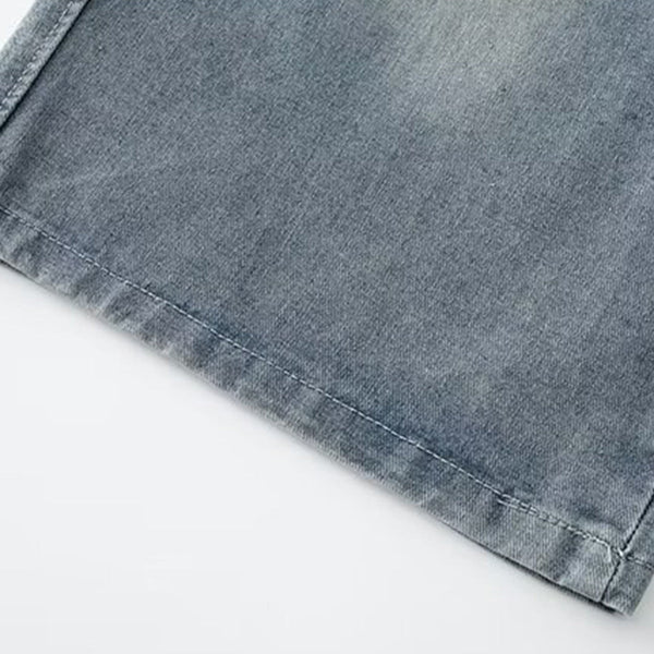 Drawstring Relaxed Fit Denim Shorts