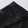 Black Rhinestone Star Appliqué Denim Jeans