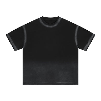 Bold Gradient Fade Oversized Design T-Shirt