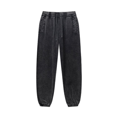 Men's Washed Faded Relaxed Joggers