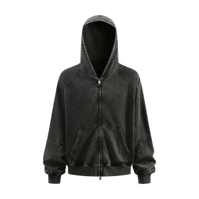 Heavyweight Washed Cotton Boxy Hoodie