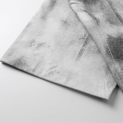 Gradient Graffiti Shadow Vintage Washed Distressed Tee