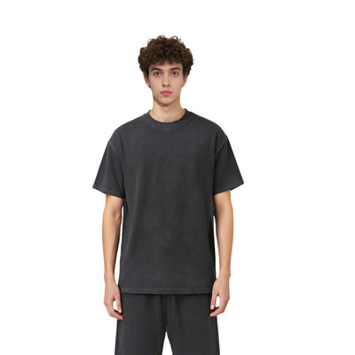 340G Vintage Wash Waffle Knit Relaxed Fit T-Shirt
