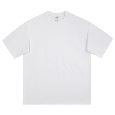 Relaxed Fit Solid Color Cotton Tee 220gsm