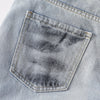 Spray-Painted Patchwork Distressed Baggy Jeans