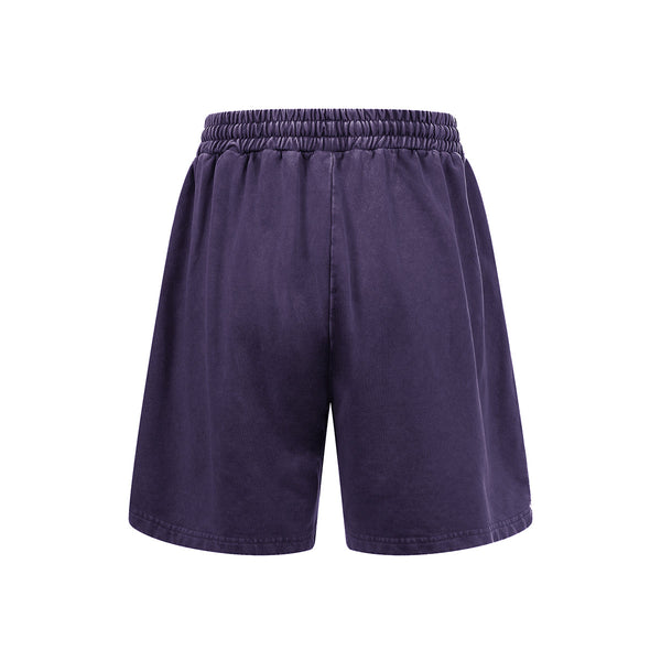 Distressed Patchwork Raw Edge Shorts