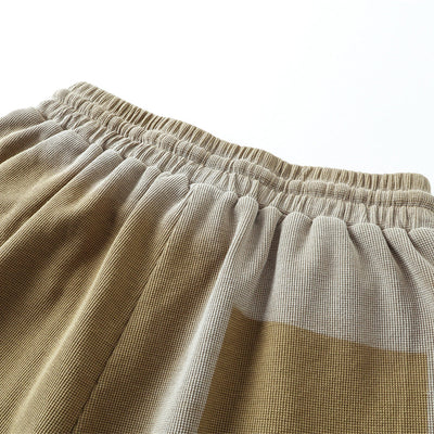 Ombre Color Drawstring Casual Lounge Elastic Waist Shorts