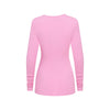 Asymmetric Neck Long Sleeve Ribbed Top