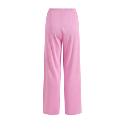 Women's Relaxed Straight Leg Ribbed Trousers