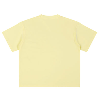 Relaxed Fit Boxy Solid Color Minimal Tee