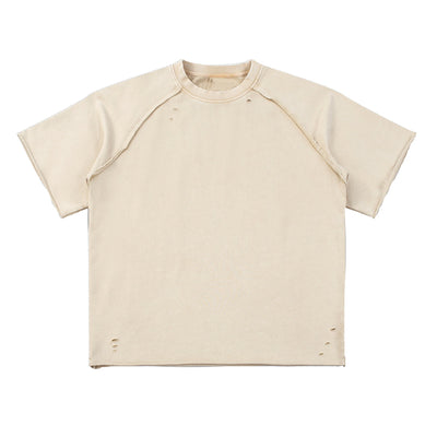 Heavy Washed Wax-Dyed High Street Raglan Tee