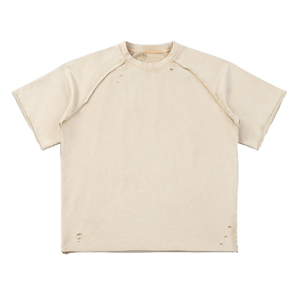 Heavy Washed Wax-Dyed High Street Raglan Tee